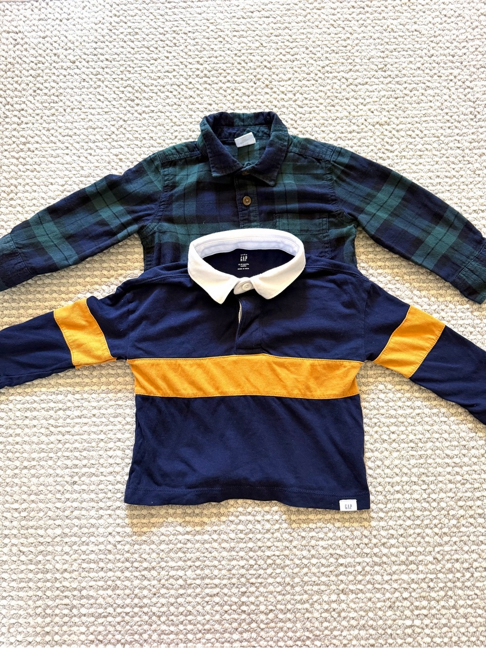 Baby GAP Long Sleeve Shirt Bundle | 12–18 Months | 2-Piece